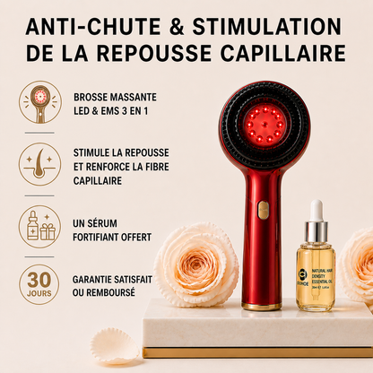 Brosse Stimulante + Bio Sérum Offert