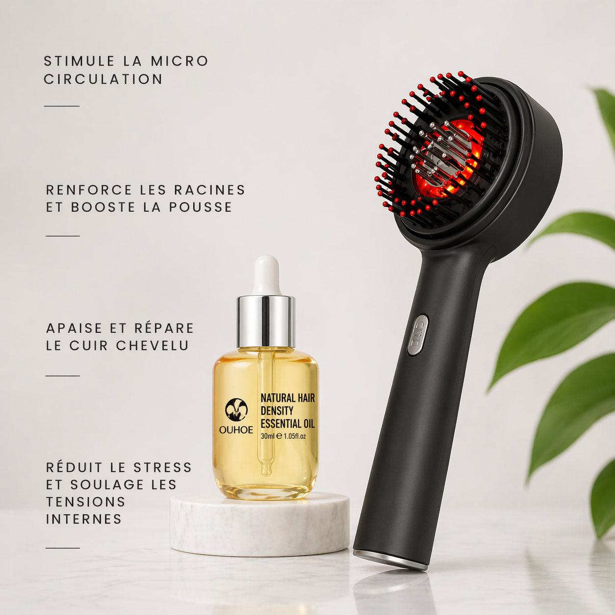 Brosse Stimulante + Bio Sérum Offert