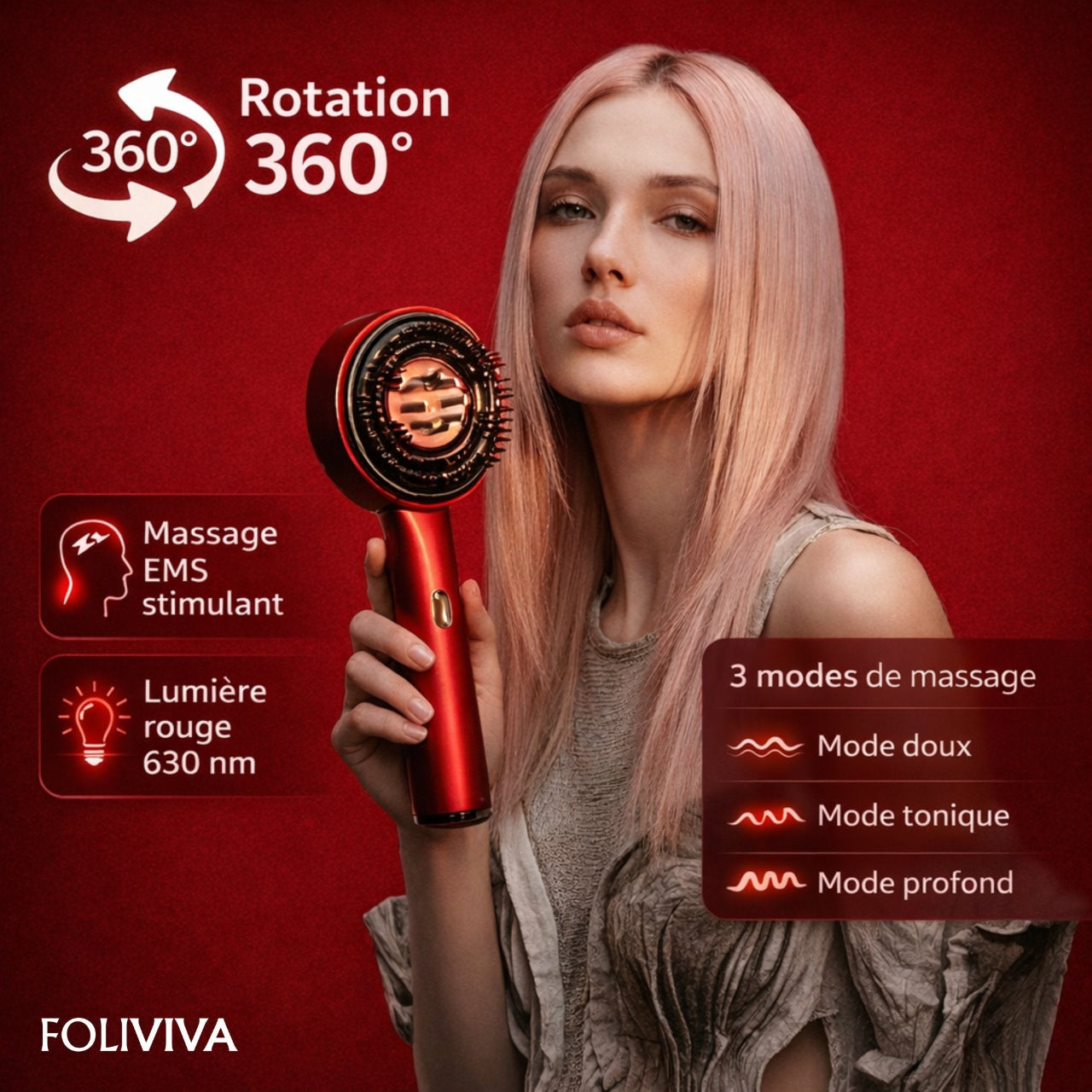 Brosse Capillaire Luminothérapie Pro™