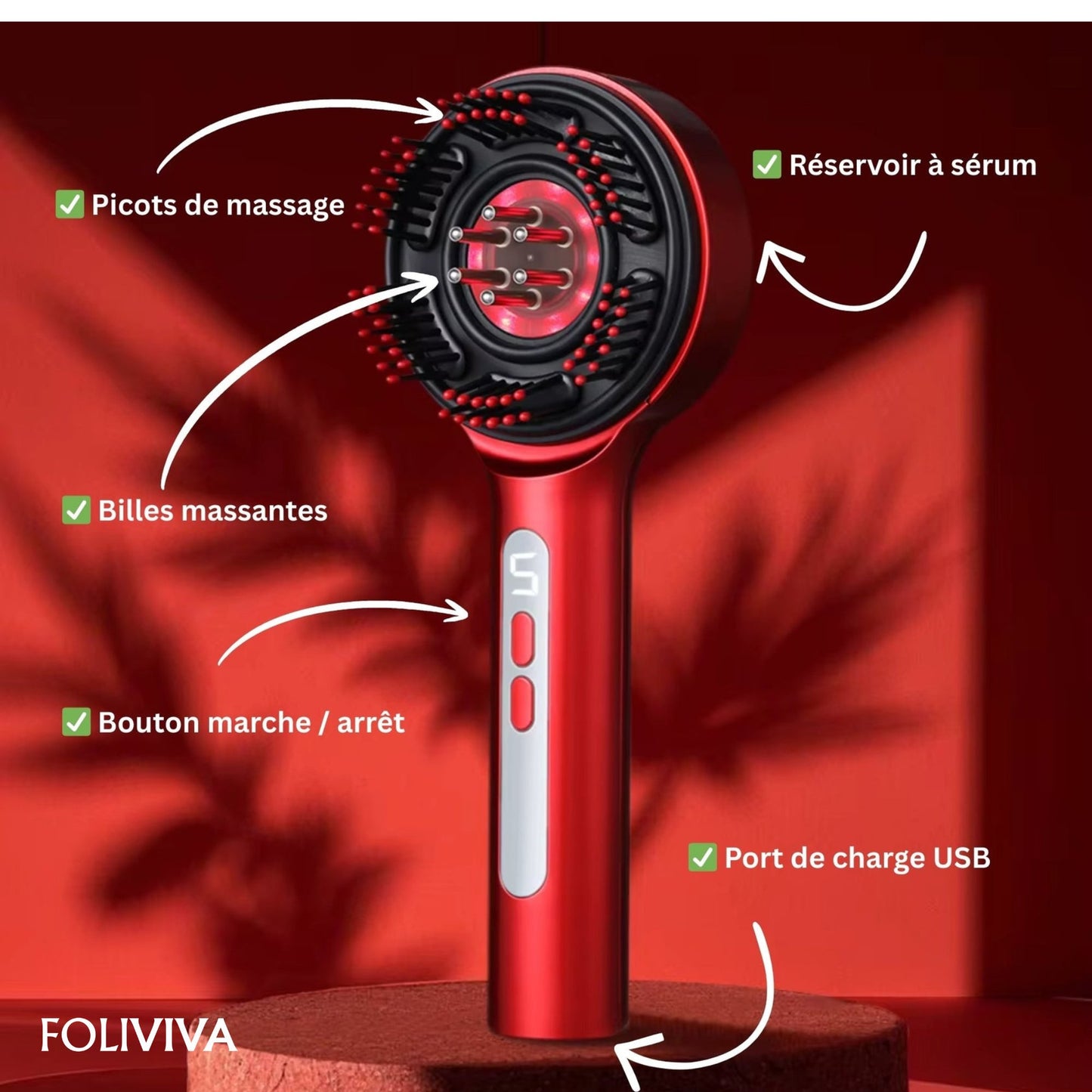 Brosse Capillaire Luminothérapie Pro™